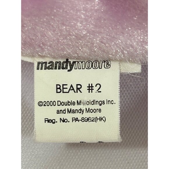 Mandy Moore Vintage Bear #2 Beanbag Plush Stuffed Animal Toy 2000 Handmade 3+ - Picture 7 of 12